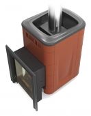 Печь для бани ПБ Уренгой Мини 2018 Inox БСЭ терракота