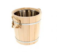 Запарник с нержавеющей вставкой 15 литров кедр