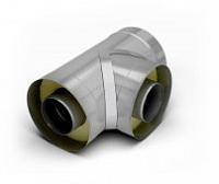 Тройник-сэндвич 90 TMF ф115/215, 0,5мм, нн